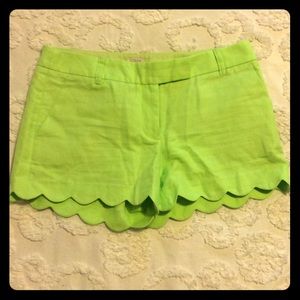 COPY - Green scallop hem, shorts